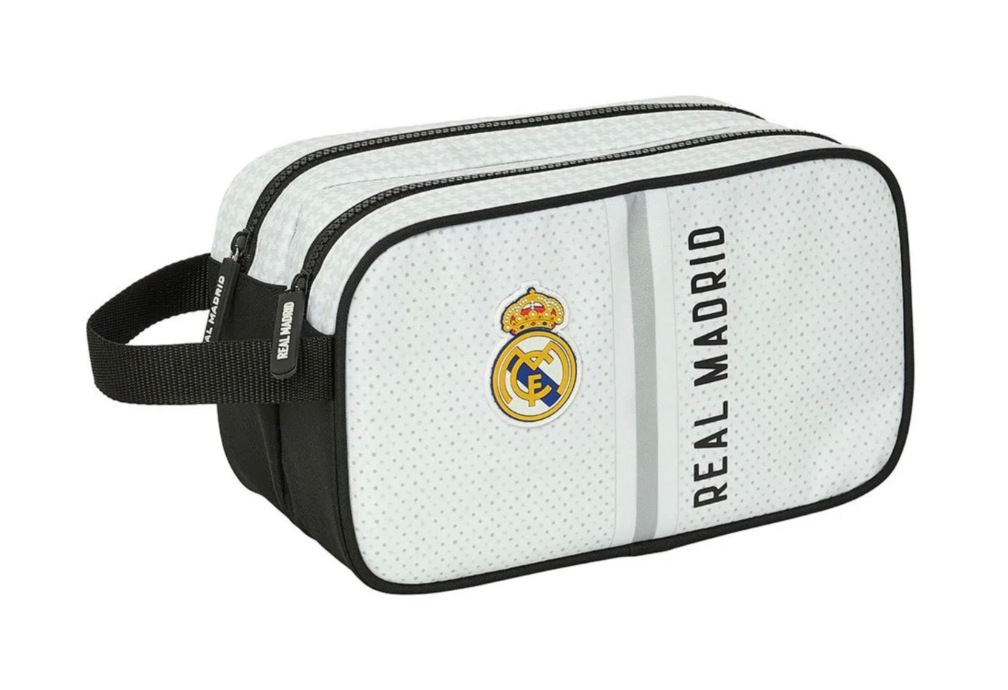 Safta Real Madrid First Kit 24/25 With Two Zippers wash bag